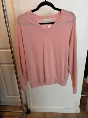 DUNST - wool sweater, pink, L